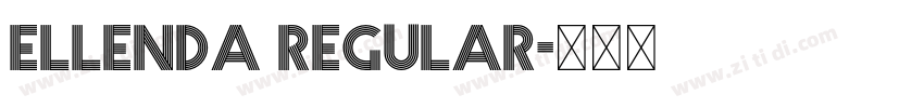 Ellenda Regular字体转换 Ellenda Regular字体转换